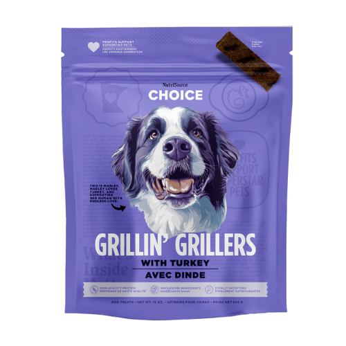 NutriSource Dog Grillin Grillers Turkey Treats 12oz