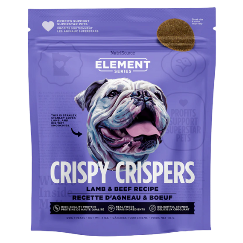 NutriSource Element Crispy Crispers Beef Lamb 4oz Dog Treats