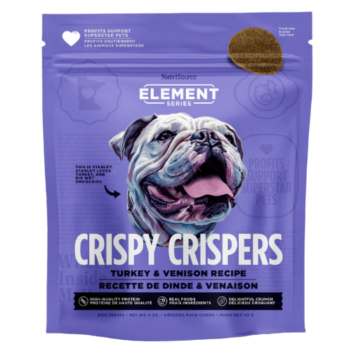 NutriSource Element Crispy Crispers Turkey Venison 4oz Dog Treats