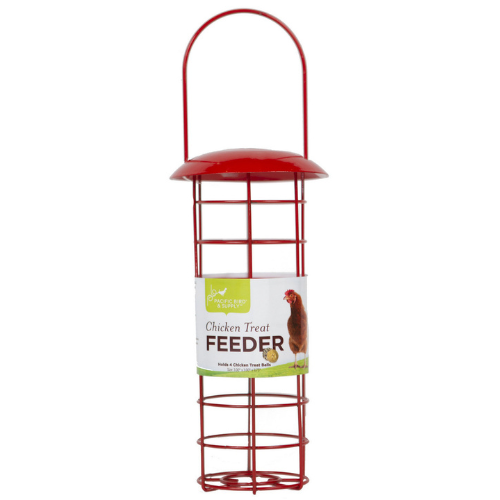 Chicken Treat Ball Feeder Red