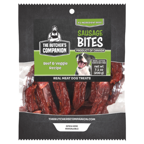 The Butchers Companion Dog Treat Beef & Veggie Bites 5.3oz