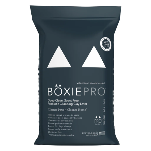 Boxiecat Pro Scent Free Probiotic Clumping Clay Cat Litter 40#