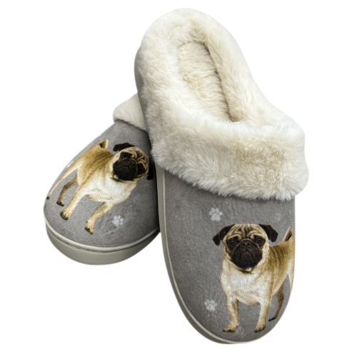 Pug Slippers LG XL