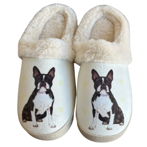 Boston Terrier Slippers LG XL