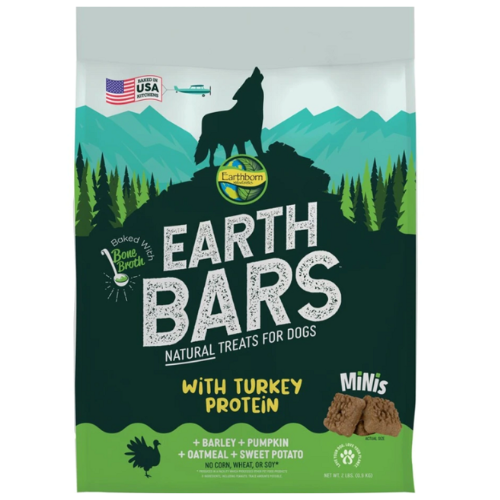 Earthborn Dog Treats Mini Earth Bars Turkey 2#