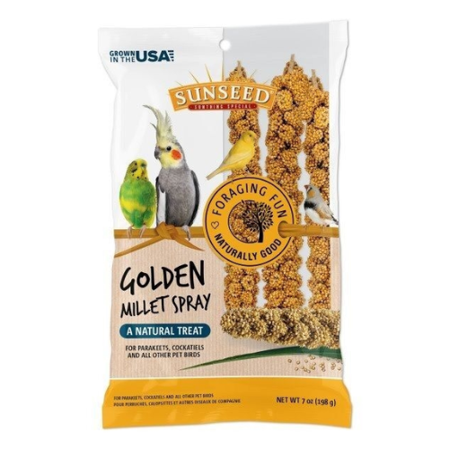Sunseed Bird Treats Golden Millet Spray 7oz