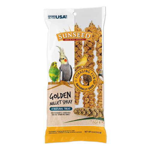 Sunseed Bird Treats Golden Millet Spray 4oz