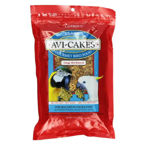 Lafeber Classic Avi Cakes for Macaws & Cockatoos Large 16oz