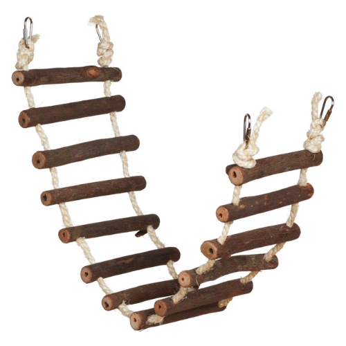 Prevue Bird Toy Hendryx Naturals Rope Bird Ladder Large 27.75''
