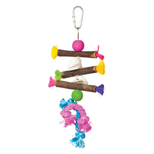 Prevue Pet Products Playfuls Preen & Pacify Shell & Sticks Bird Toy