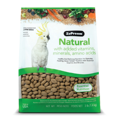 Zupreem Natural Bird Food Maintenance for Parrots