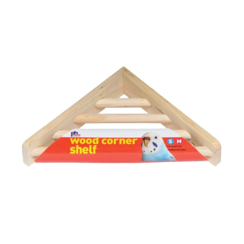 Prevue Wood Corner Shelf