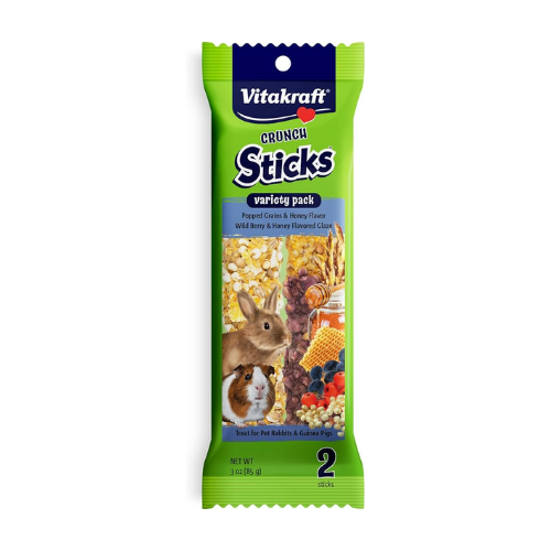 Vitakraft Small Animal Treats Crunch Sticks Wild Berry & Honey 2 Pack 3oz