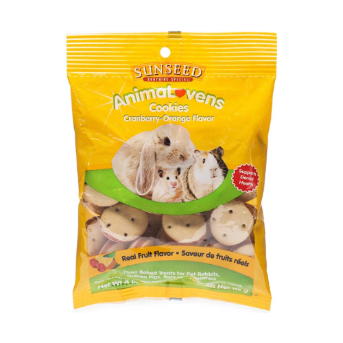 Sunseed Animalovens Small Animal Treat Cookies Cranberry & Orange 4oz