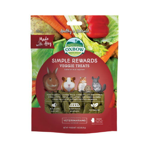 Oxbow Simple Rewards Treats Baked Veggie 3oz