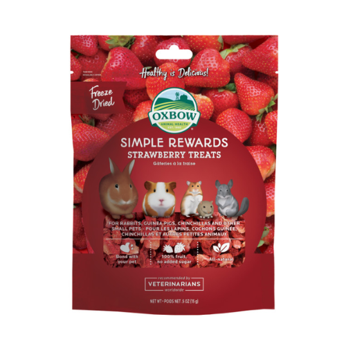 Oxbow Simple Rewards Treats Strawberry .50oz