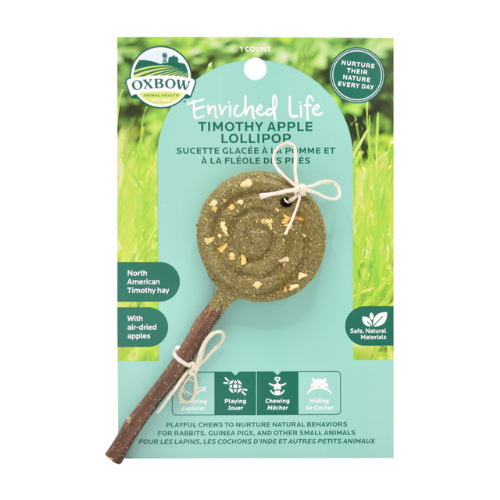 Oxbow Enriched Life Timothy Apple Lollipop Chew