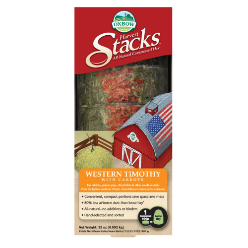 Oxbow Harvest Stacks Western Timothy w/ Carrot 35oz