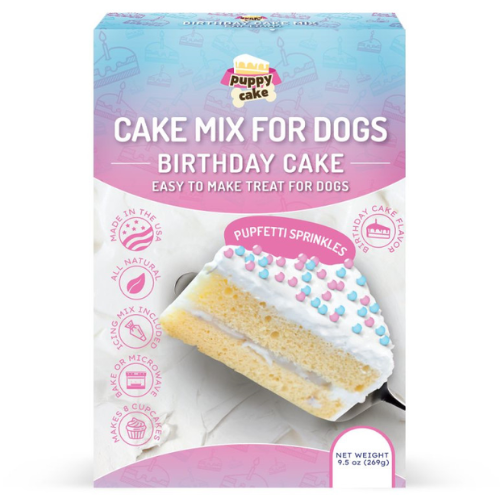 Puppy Cake Mix Birthday Cake Flavored With Sprinkles 10oz