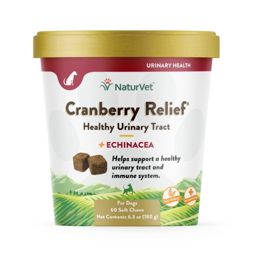 NaturVet Dog Urinary Tract Cranberry Relief  Plus Echinacea Chews 60 CT