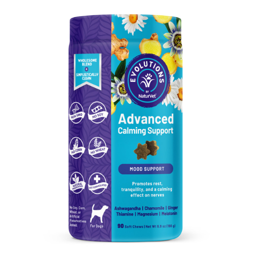 NaturVet Evolutions Advanced Dog Calming Support Soft Chews 90ct