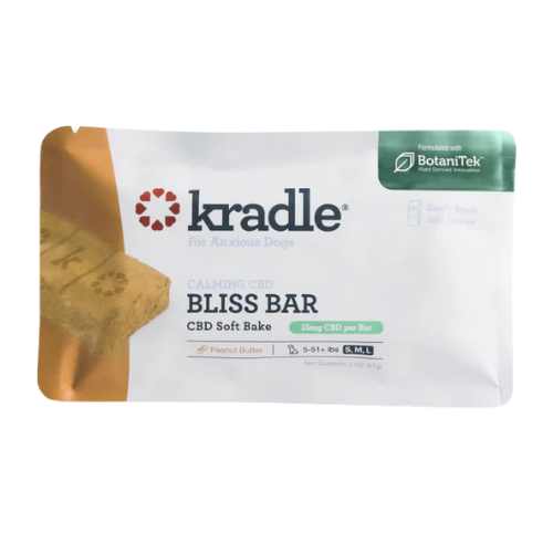 Kradle Calming CBD Peanut Butter Bliss Bar for Dogs