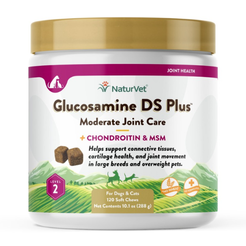 NaturVet Glucosamine DS+ Joint Stage 2 Soft Chews 120ct