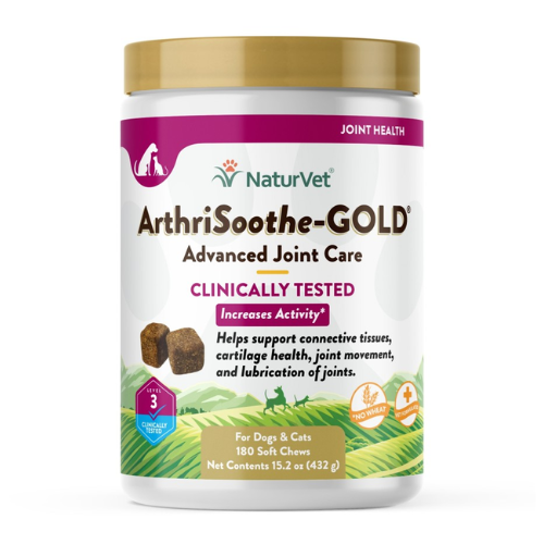 NaturVet ArthriSoothe Gold Advanced Joint Stage 3 Supplement Soft Chews