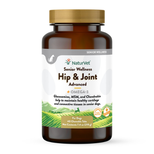 NaturVet Senior Dog Advanced Hip & Joint Supplement Tablets 40ct
