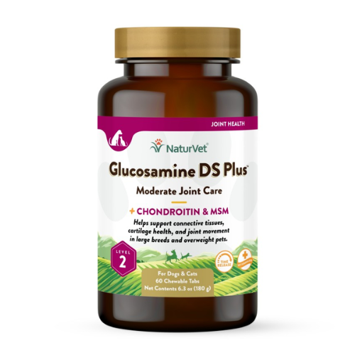 NaturVet Glucosamine DS+ Joint Stage 2 Supplement Tablets 60ct