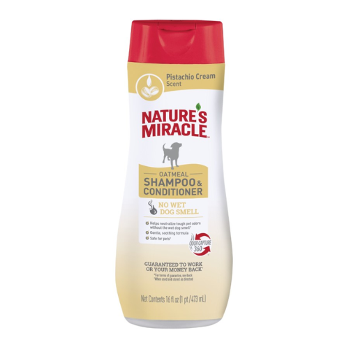Natures Miracle Dog Shampoo & Conditioner Pistachio Cream 16oz