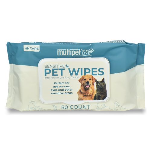 Multipet Sensitive Area Pet Wipes 50ct