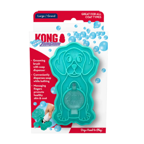 Kong ZoomGroom Bubbles Brush LG