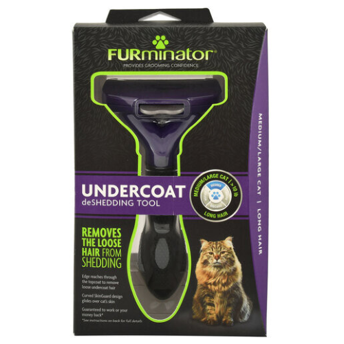 FURminator Deshedding Tool Long Hair Large Cat