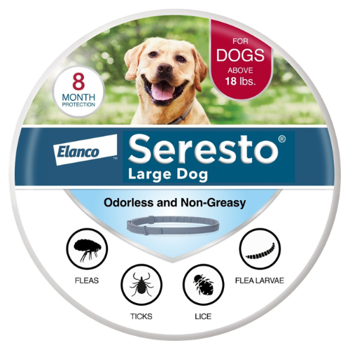 Seresto Flea and Tick Prevention Collar for Large Dogs Over 18# 8 Month