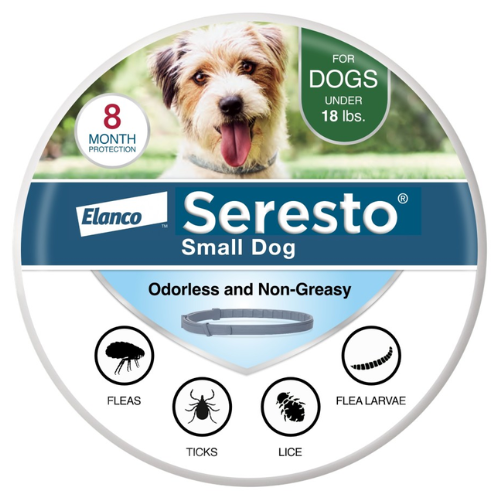 Seresto Flea and Tick Prevention Collar for Dogs Under 18# 8 Month Elanco