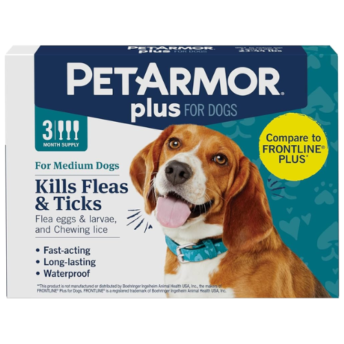 Pet Armor Plus Flea & Tick Prevention Medium Dogs 23-42# 3 Dose