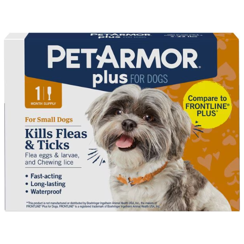 Pet Armor Plus Flea & Tick Prevention Small Dogs 5-22# 3 Dose
