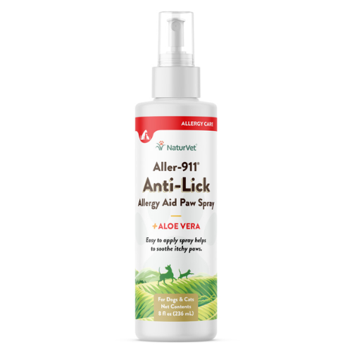 NaturVet Aller-911 Anti-Lick Paw Spray 8oz