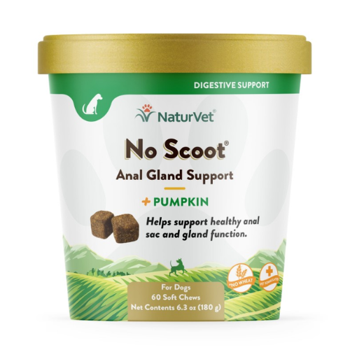 NaturVet Dog No Scoot Plus Pumpkin (Chews 60CT