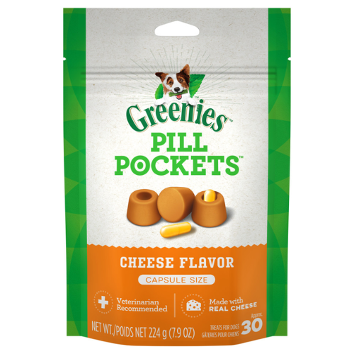 Greenies Pill Pocket Dog Capsules Cheese 7.9oz
