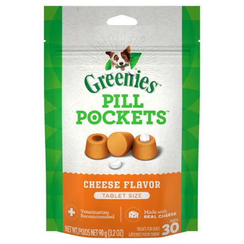 Greenies Pill Pocket Dog Tablets Cheese 3.2oz