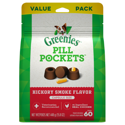 Greenies Dog Pill Pocket Capsule Hickory 60ct