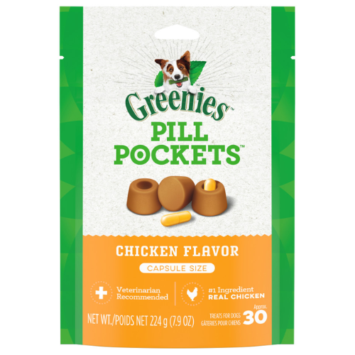 Greenies Pill Pocket Dog Capsules Chicken 7.9oz