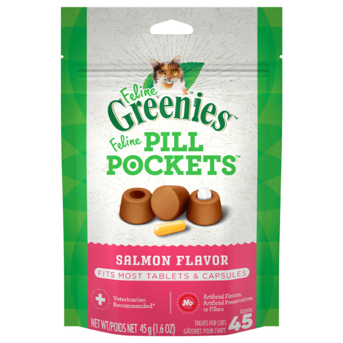 Greenies Pill Pocket Cat Salmon 1.6oz