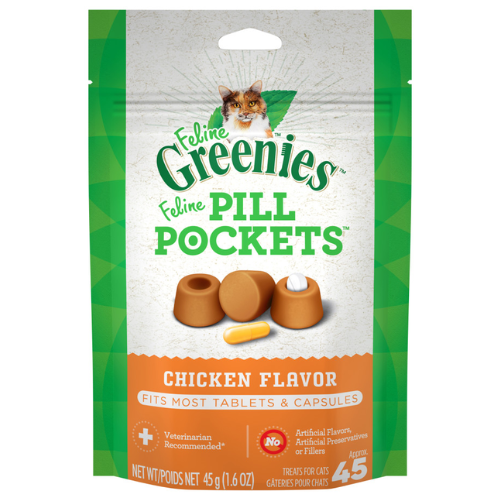 Greenies Pill Pocket Cat Chicken 1.6oz