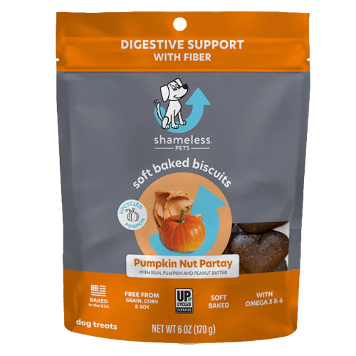 Shameless Dog Treats Grain Pumpkin Nut Par-tay 6oz