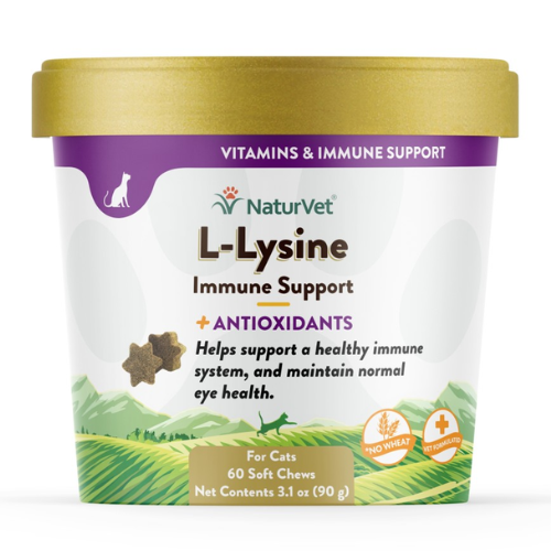 NaturVet Cat L-Lysine Immune Support Plus Antioxidants Chews 60CT