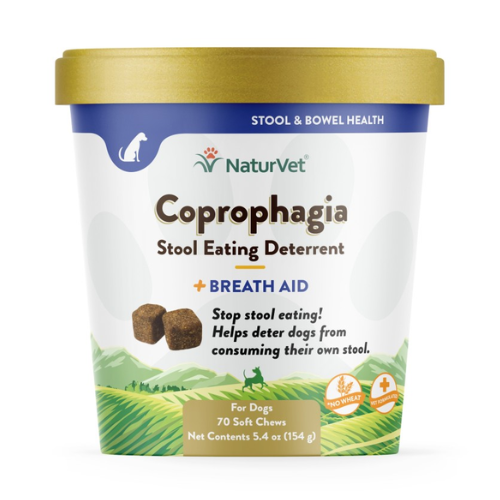 NaturVet Dog Coprophagia Plus Breath Aid Chews 70CT