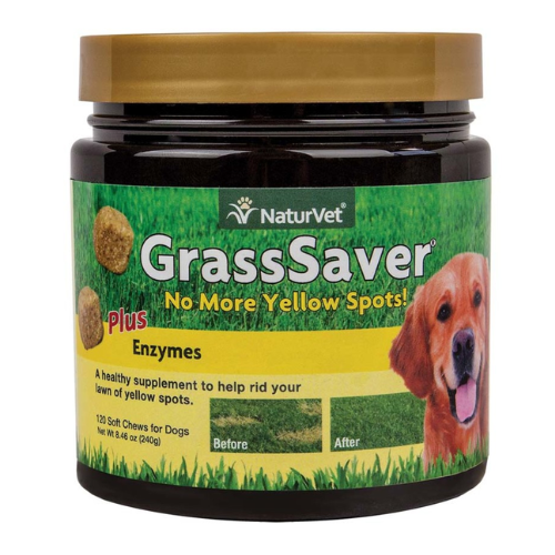NaturVet Dog GrassSaver Plus Enzymes Chews 120CT